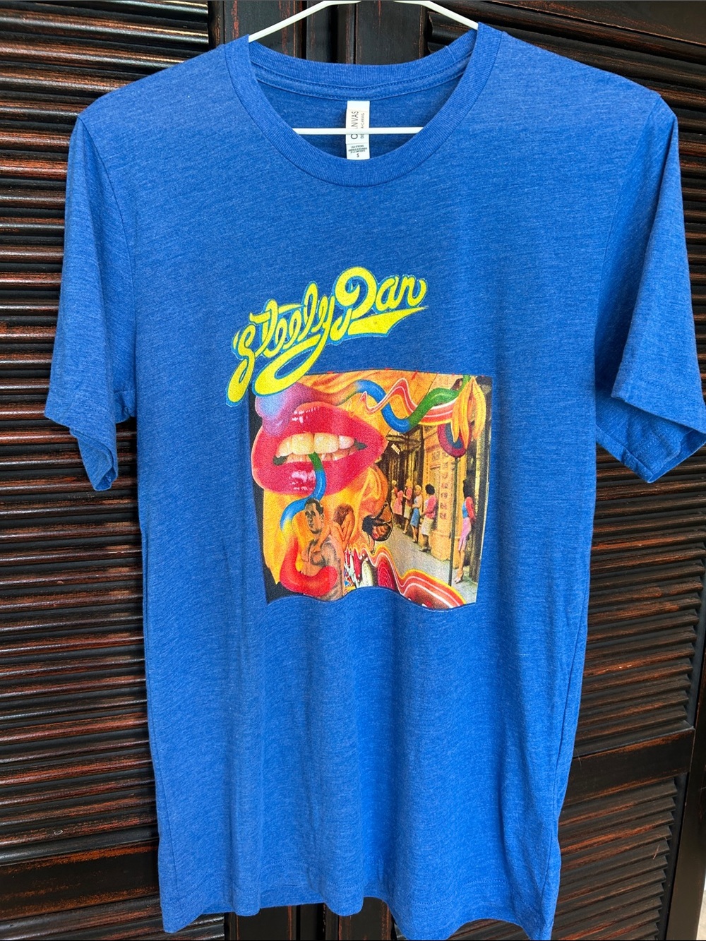 Bella Canvas Royal Blue Short-Sleeve Graphic Tee with Steely Dan Print